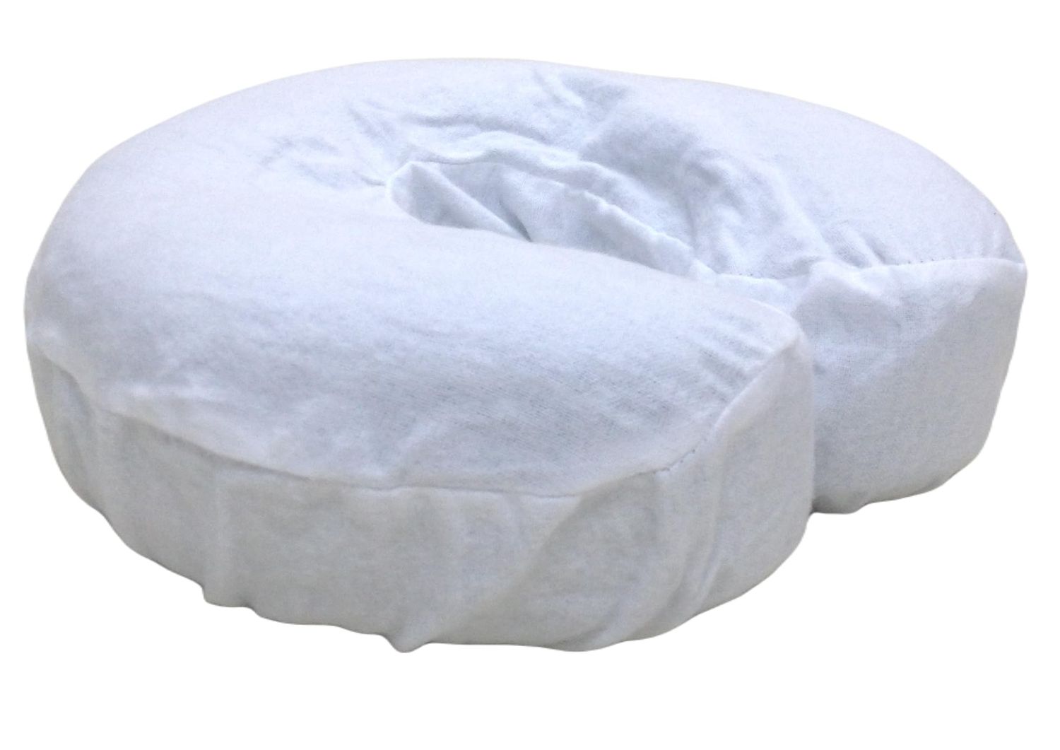 Deluxe Flannel Massage Face Rest Cover Cozies, Includes 4pcs (White)