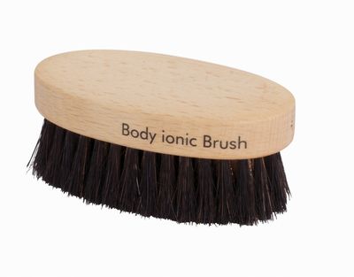 Redecker Fine Bronze Wire/Horsehair Massage Brush Body Ionic with Oiled Beechwood Handle, 3-1/2-Inches