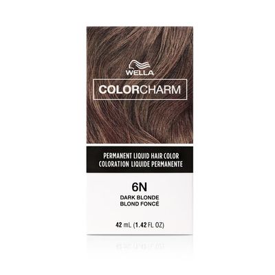 COLORCHARM Permanent Liquid Hair Color for Gray Coverage| 6N Dark Blonde | 1.4 Fl Oz