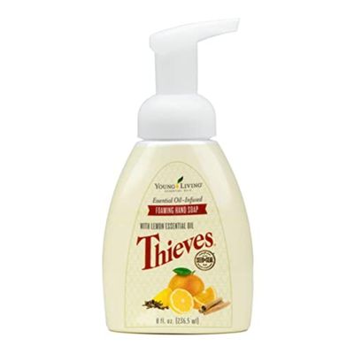 Young Living Thieves Foaming Hand Soap | Natural Cleansing and Protection for Your Hands | Plant-Based Cleanser | Essential Oil Infused Formula | 8 Fl Oz (Pack of 1)