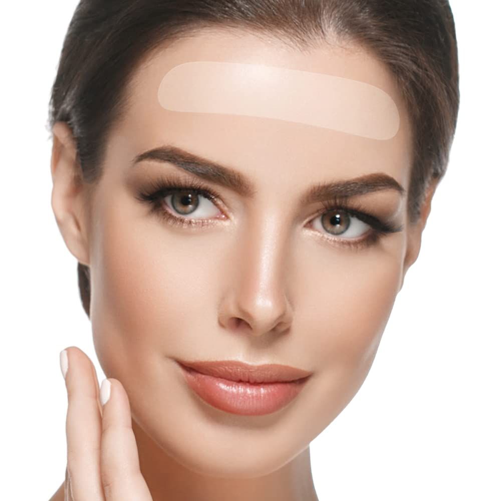 Blumbody Forehead Wrinkle Patches - Anti Wrinkle Facial Patches to Smooth Eyes &amp; Forehead Wrinkles - Non-Silicone Face Tape for Fine Wrinkles between Eyes &amp; Face - 50 Patches (Up to 60 day supply)