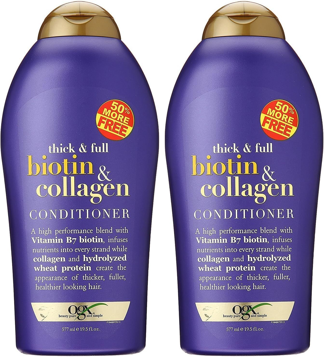 OGX (Thick &amp; Full) Biotin &amp; Collagen Shampoo + Conditioner 19.5oz, Duo-Set