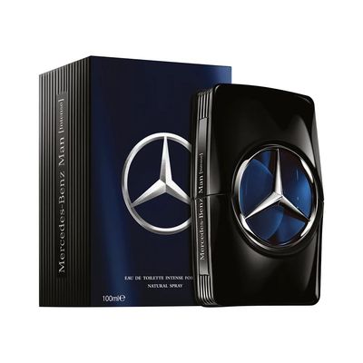 Mercedes-Benz Man Intense - Woody Spicy Cologne for Men - Mens Cologne with Oakmoss, Geranium, Amber - Long-Lasting Men&#39;s Fragrance - 3.4 oz EDT Spray