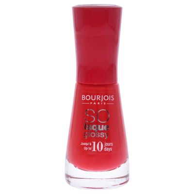 Bourjois So Laque Glossy Nail Polish for Women, # 02 Prepp Hibiscus, 0.3 Ounce