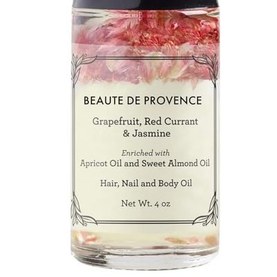 Provence Beauty - Floral Rose Petals - Body Oils for Women Perfume - Day and Night Moisturizer for Dry Skin Enriched with Apricot Oil, Sweet Almond Oil, Vitamin E Fractionated Coconut Oil - 1 Fl Oz