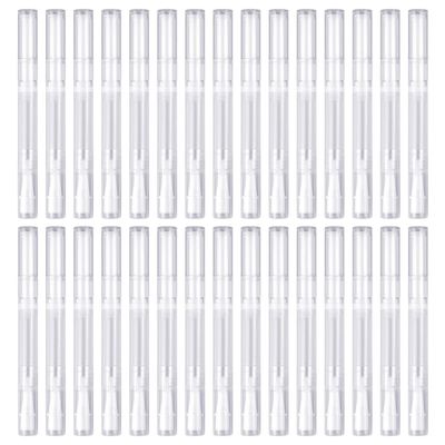 Awpeye 30Pack 3ML Transparent Twist Pens, Empty Nail Oil Pen Brush Cosmetic Lip Gloss Container Applicators