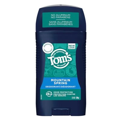 Tom&#39;s of Maine Long-Lasting Aluminum-Free Natural Deodorant for Men, Mountain Spring, 2.8 oz. (Packaging May Vary)
