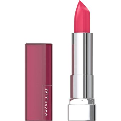Maybelline Color Sensational Lipstick, Lip Makeup, Cream Finish, Hydrating Lipstick, Pink &amp; Proper, Coral Pink ,1 Count