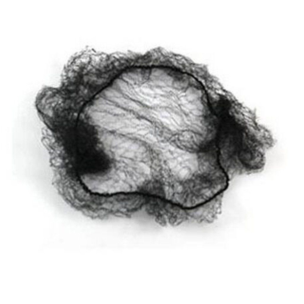 WeKen Pack of 20pcs Hair Nets Invisible Elastic Edge Mesh 50cm 20&quot; Black