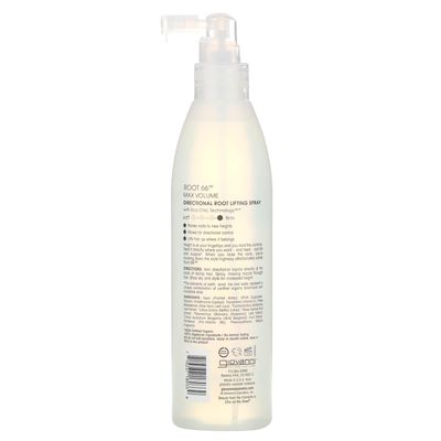 GIOVANNI Root 66 Max Volume Directional Root Lifting Spray - Fine Hair Volumizer, Lifts and Adds Height, Color Safe, Paraben-Free - 8.5 oz (3 Pack)