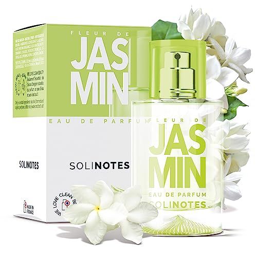 SOLINOTES Jasmine Flower Perfume for Women - Eau De Parfum | Delicate Floral and Soothing Scent - Made in France - Vegan - 1.7 fl.oz