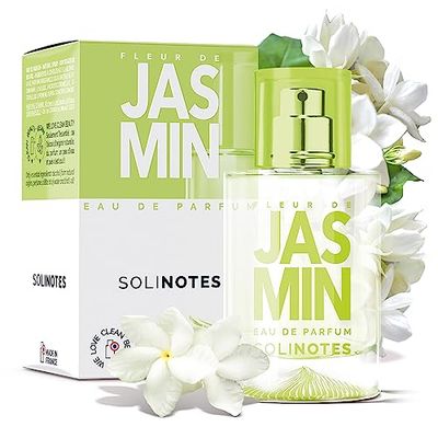 SOLINOTES Jasmine Flower Perfume for Women - Eau De Parfum | Delicate Floral and Soothing Scent - Made in France - Vegan - 1.7 fl.oz