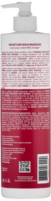 Framesi Color Lover Moisture Rich Masque, 16.9 fl.oz, Sulfate Free Hair Mask for Color Treated Hair