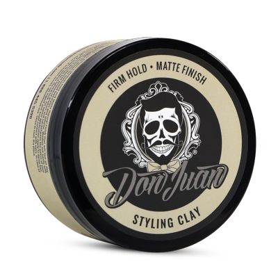 Don Juan Handcrafted Styling Clay Pomade 4oz - Medium Hold - Matte Natural Finish - Water Based - Summer Breeze Scent