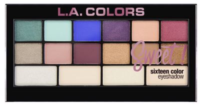 L.A. COLORS Sweet! 16 Color Eyeshadow, Playful C30466