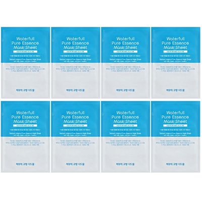 Sidmool Waterfull Pure Essence Mask Sheet 0.8 oz X 8 Moisture Facial Pack