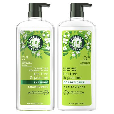 Herbal Essences, Clarifying Shampoo and Purifying Conditioner, Tea Tree and Jasmine, 20.2 Fl Oz Bundle