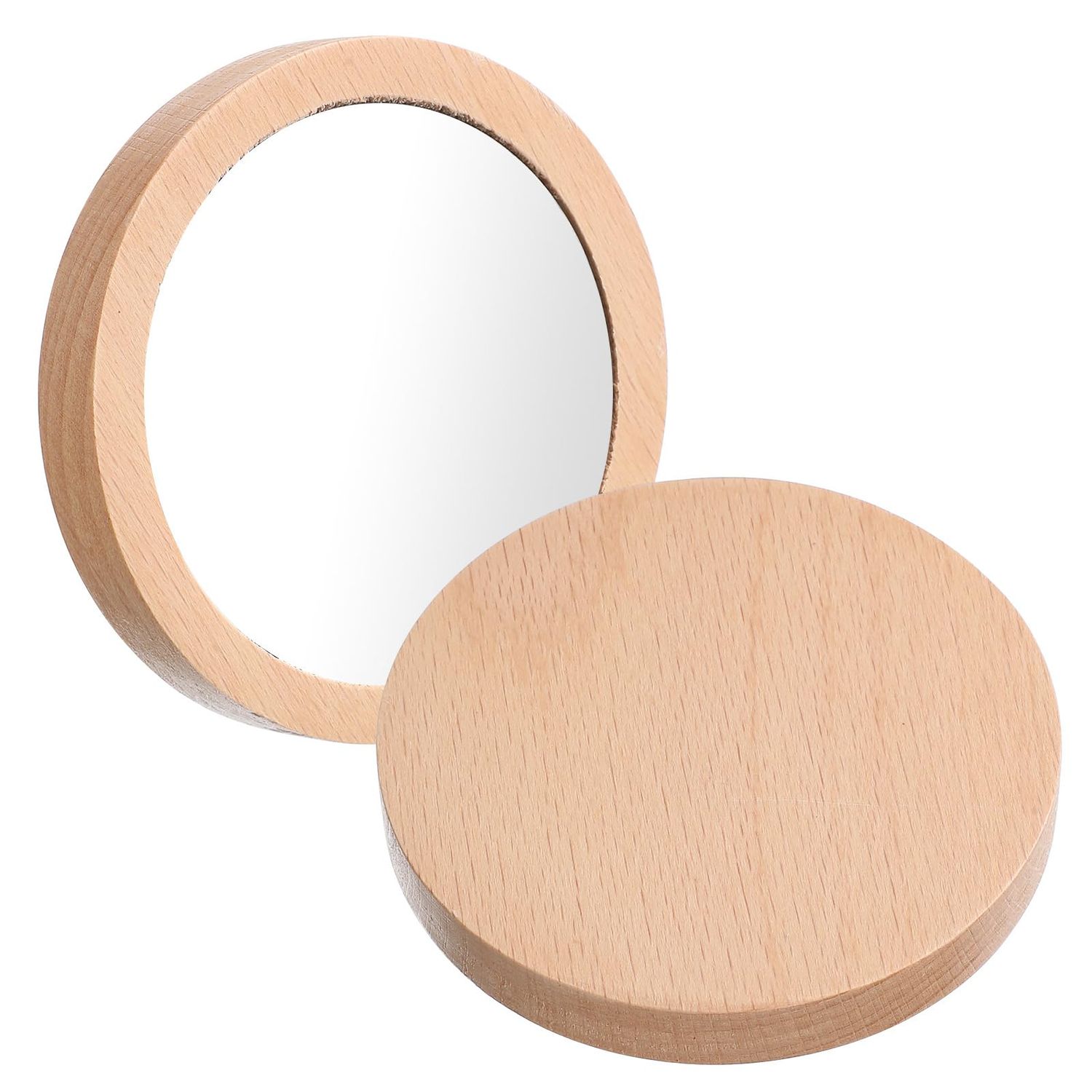 2pcs Compact Mirror Small Round Glass Mirror Circles Pocket Mirror Portable Hand Mirror for Women Purse 6.5cm 7.5cm