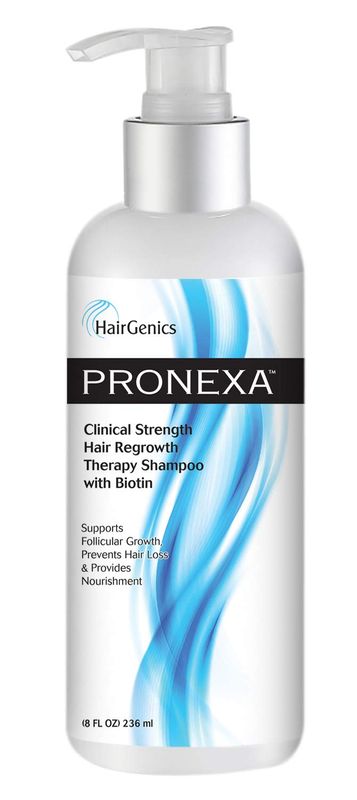 Hairgenics Pronexa Clinical Strength Hair Growth &amp; Regrowth Therapy Hair Loss Shampoo With Biotin, Collagen, and DHT Blockers for Thinning Hair, 8 fl. oz.