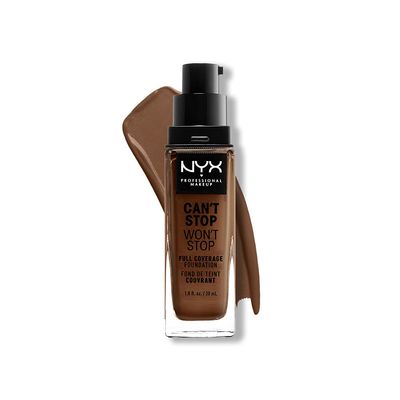 NYX PROFESSIONAL MAKEUP Can&#39;t Stop Won&#39;t Stop Foundation, 24h Full Coverage Matte Finish - Deep Rich