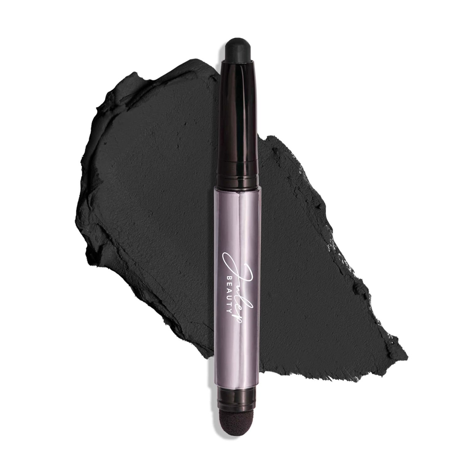 Julep Eyeshadow 101 Crme-to-Powder Waterproof Eyeshadow Stick - Onyx Black Matte - Long-Lasting, Crease-Proof, Smooth Jet-Black Matte Cream Eyeshadow with Built-in Smudger