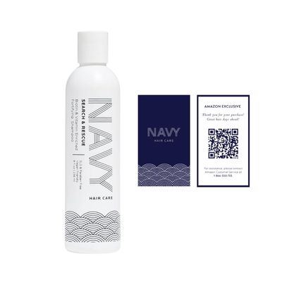 NAVY Search and Rescue Shampoo - Paraben-Free Biotin and Hair Vitamin Enriched Fortifying Hair Shampoo - 8 fl oz