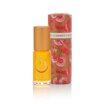 Garnet Perfume Oil Roll-On by Sage- 1/8 oz, Vegan &amp; Cruelty-Free, Earthy Scent, Moroccan Rose, Amber, Egyptian Musk