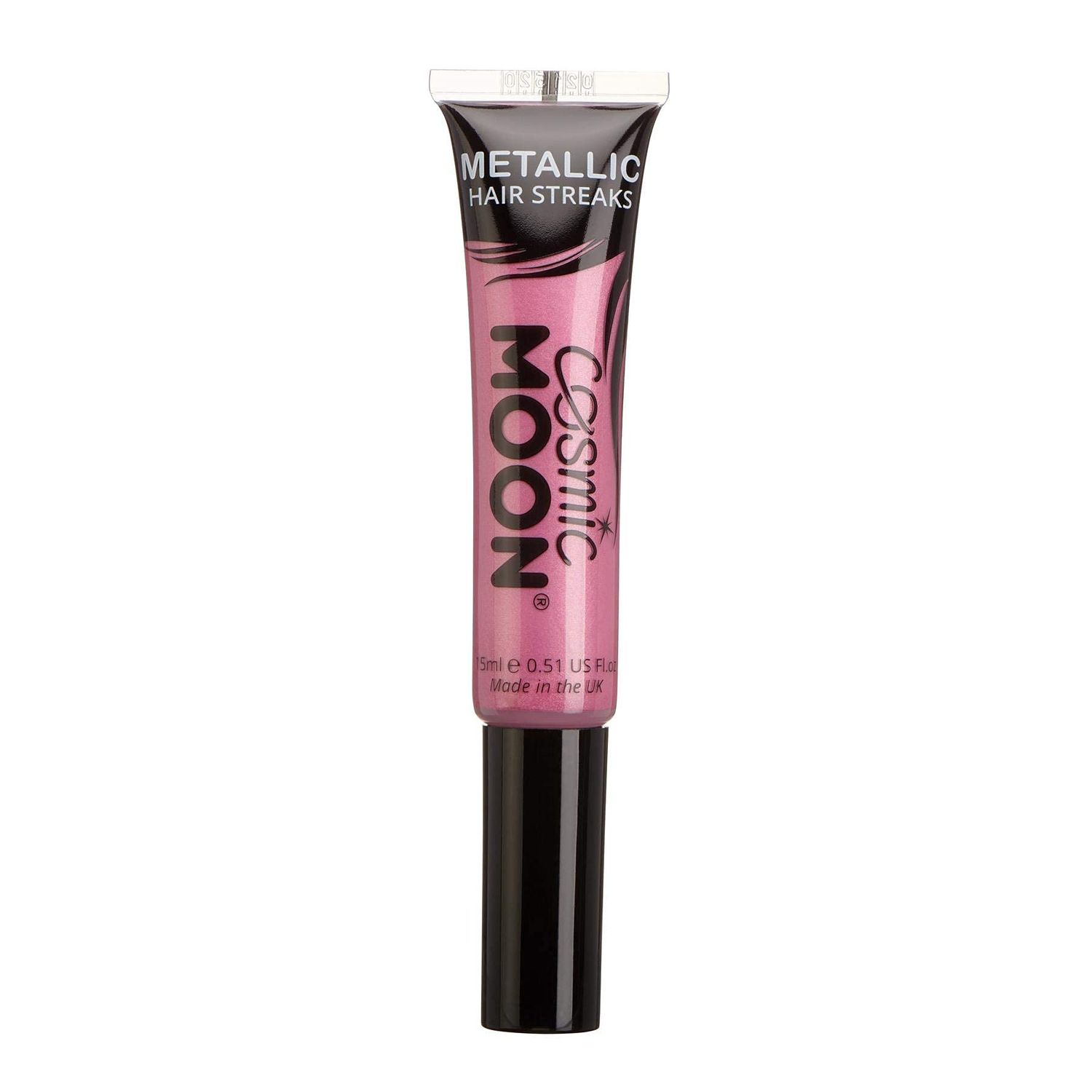 Metallic Hair Color Streaks | Cosmic Moon 0.50fl oz - Pink | Temorary Wash Out Hair Dye