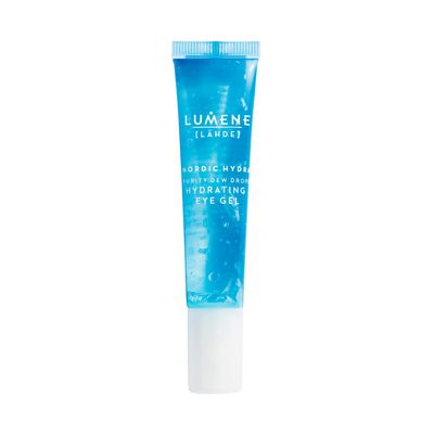 Lumene Purity Dew Drops Hydrating Eye Gel - Dark Circle Eye Cream with Hyaluronic Acid &amp; Under Eye Serum + Puffy Eyes Treatment, 15ml