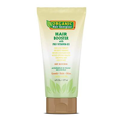 Organic Hair Growth Booster with Pro Vitamin-B5, 6 fl oz - DHT-Blocker, Sulfate-Free &amp; Paraben-Free - for Thinning &amp; Receding Hair - Color Safe for Men, Women &amp; Teens by OHE
