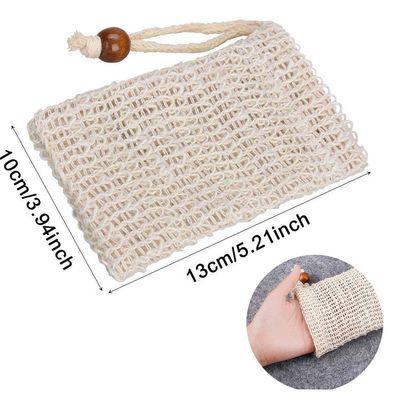 PHOGARY Sisal Soap Saver Bag (5-Pack) Ideal for Exfoliating &amp; Save Soaps, Natural Fiber Soap Bags for Foaming and Drying The Soap, Organic Soap Bag With Pouch Holder for Shower Bath
