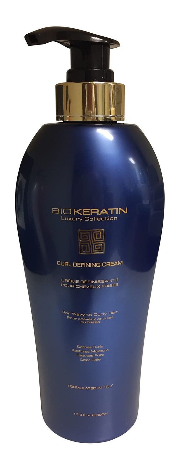 Bio Keratin Curl Defining Cream For Wavy to Curly Hair, 16.9 fl oz