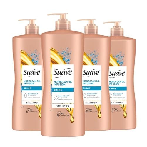 Suave Professionals Shine Shampoo Moroccan Infusion 28 Oz(Pack of 4)