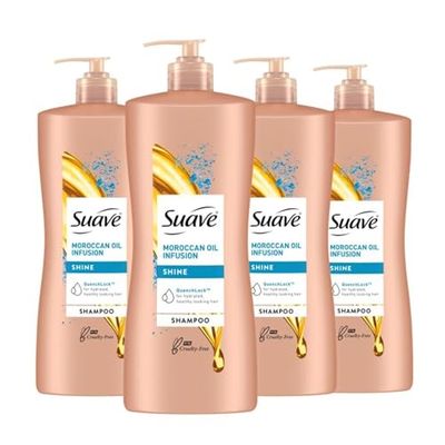 Suave Professionals Shine Shampoo Moroccan Infusion 28 Oz(Pack of 4)