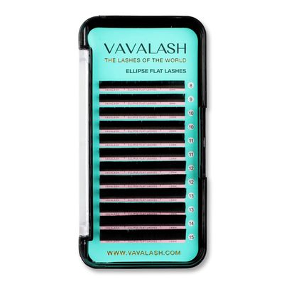 Ellipse Eyelash Extensions 0.15mm CC Curl 8-15mm Mixed Flat Eyelash Extension Supplies Light Lashes Matte Individual Eyelashes Salon Use Black Mink False Lashes Mink Lashes Extensions(CC-0.15-8-15mm)
