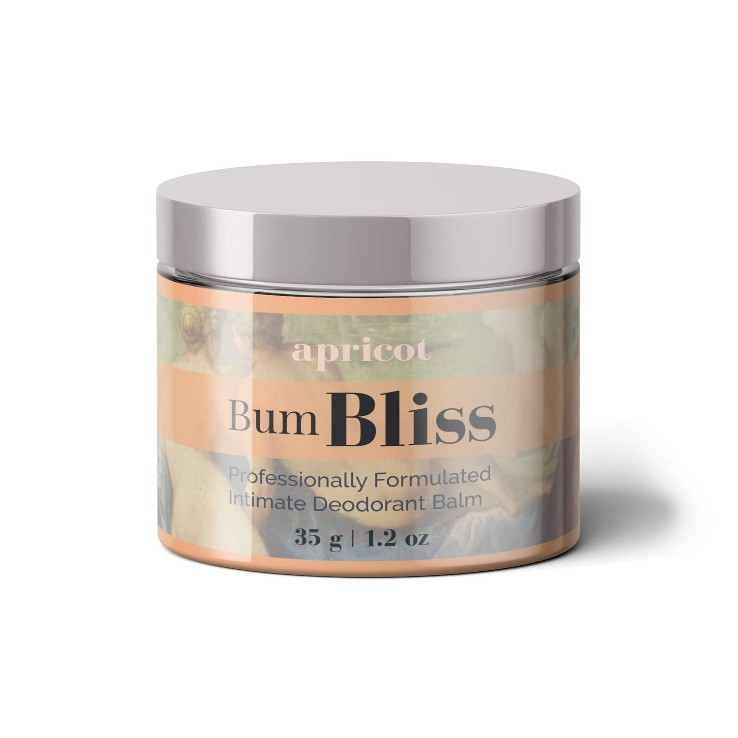 Bum Bliss Intimate Deodorant Balm -(Apricot) Odor Neutralizer for your Bum, Privates &amp; Armpits - No Peroxide, No Rinse, Gentle Leave-In Formula that Works Instantly - For Fans of Comfort