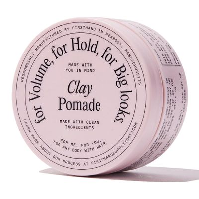 Firsthand Supply Clay Pomade - Clean &amp; Non-toxic Hair Care Ingredients - Long Lasting &amp; Easy to Restyle - 3oz (88ml)