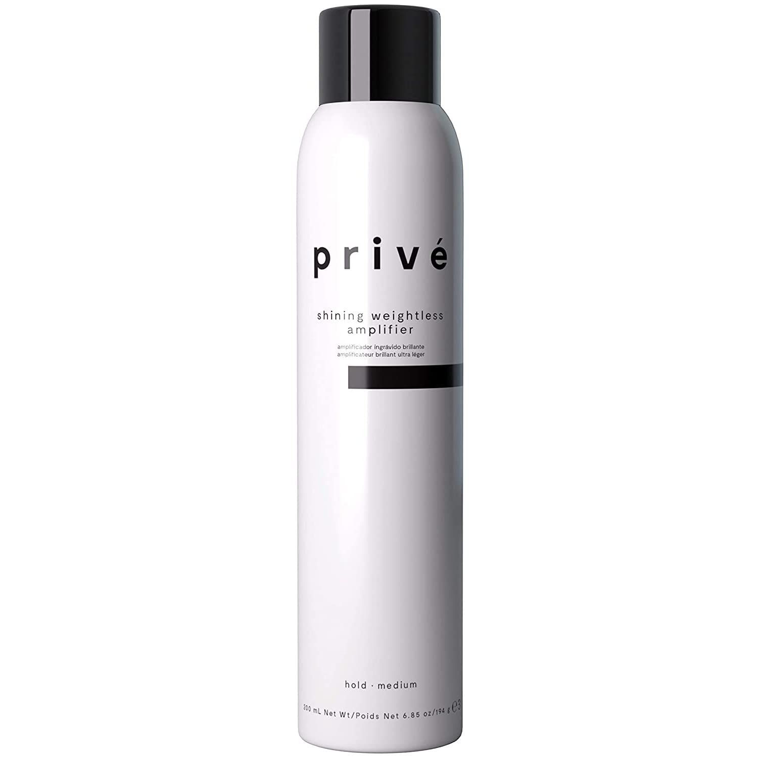 Prive Shining Weightless Amplifier - Volumizing Mousse/Styling Mousse Massive Body, Altitude and Attitude for Voluminous Brilliant Hair Volumizer (6.85 oz / 200 ml)