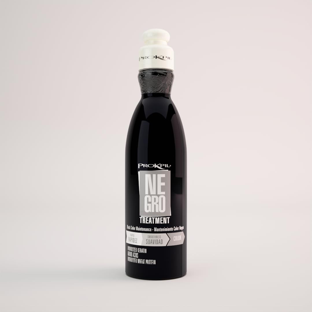 Prokpil | Negro Especial Tratamiento de Color Matizante Matizador para Rubio, Canoso o Negro | Black Nuance for natural or colored Gray, Blond or Black Hair (Regular Size 10oz-300ml)
