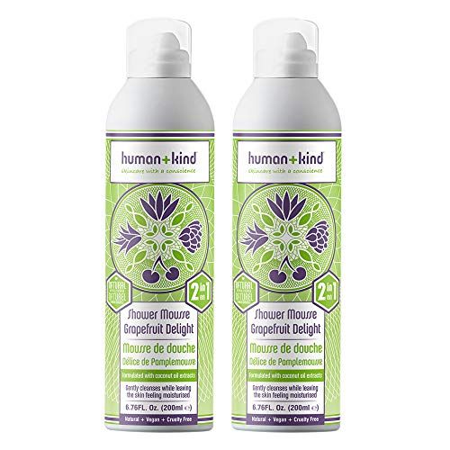 Human+Kind Shower Mousse Bodywash - Grapefruit Delight Unisex 6.76 oz - Pack of 2