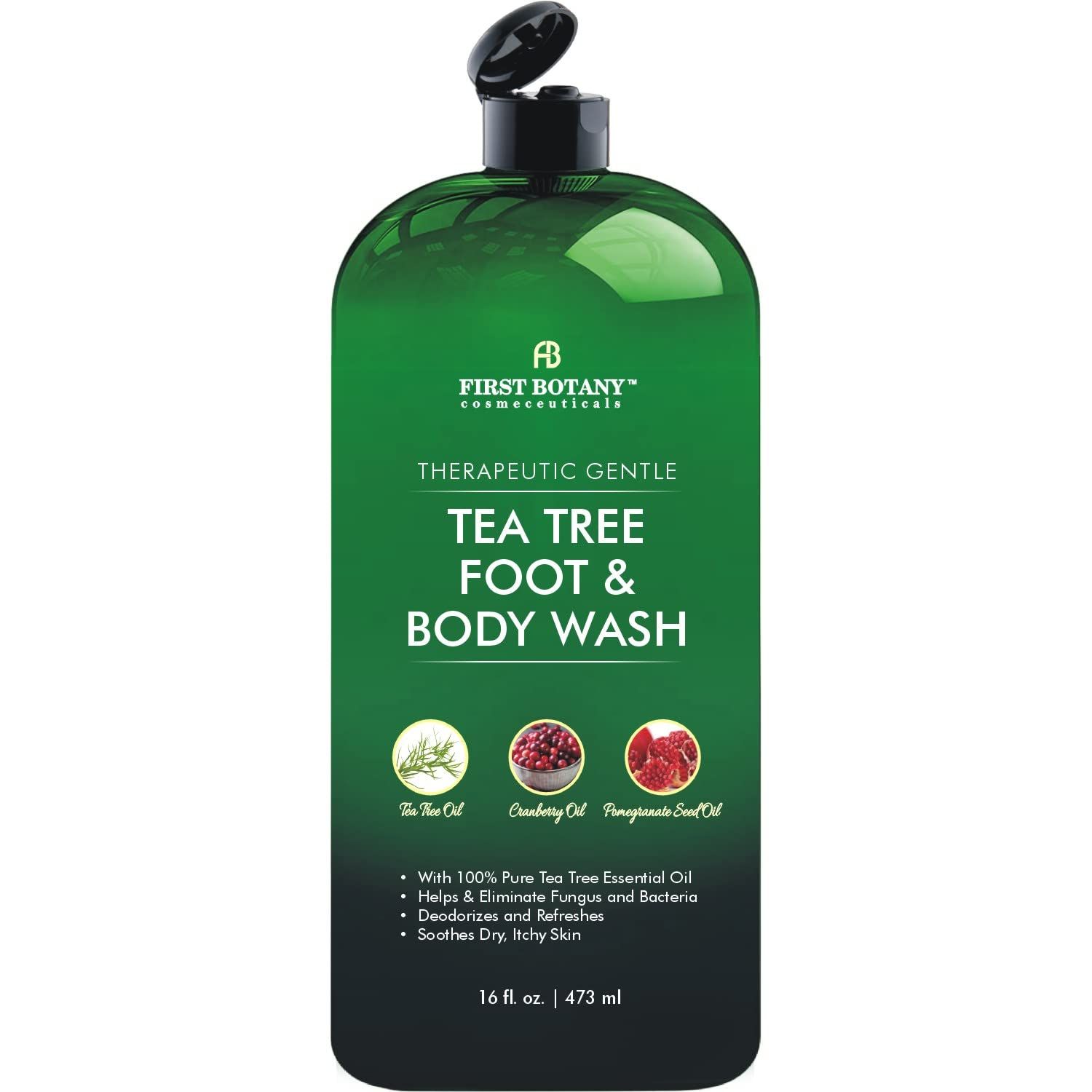 100% Natural Tea, Tree Body &amp; Foot Wash, Fights with Corns, Calluses, Dandruff &amp; Warts, Nail Issues, Athletes Foot, Acne treatment, Eczema &amp; Body Odor, Jock Itch