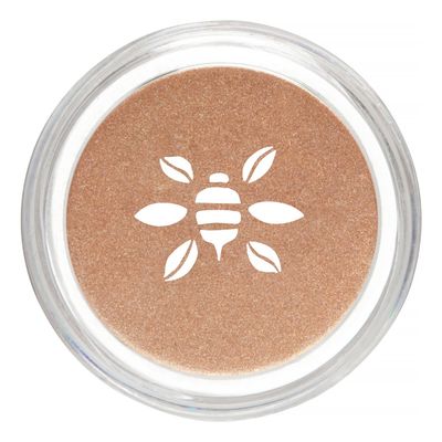 Honeybee Gardens PowderColors, Clean Mineral Eye Shadow in Satin Sheets, Pale Sparkly Peach With Gold Highlights, Versatile, Portable, &amp; Skin-Friendly, 2g