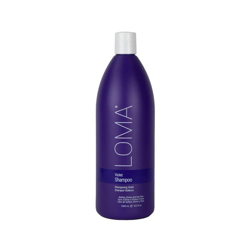 Loma Hair Care Violet Shampoo, Vanilla Bean/Blood Orange, 33.8 Fl Oz