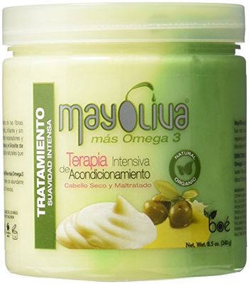 BOE Mayoliva Intensive Conditioning Therapy for Dry &amp; Damaged Hair, 8.5 Oz, 8.5 Ounces