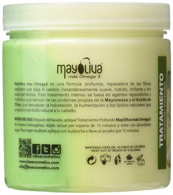 BOE Mayoliva Intensive Conditioning Therapy for Dry &amp; Damaged Hair, 8.5 Oz, 8.5 Ounces