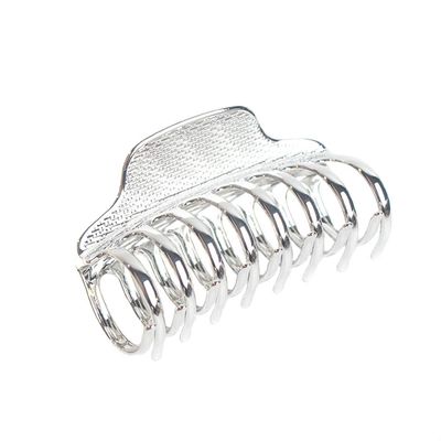 Numblartd Fashion Vintage Metal Alloy Large Hair Jaw Clips Hair Clamp - Women Girls Hair Updo Grip Hair Claw Shark Clip Hair Accessories for Thick Hair (Silver)