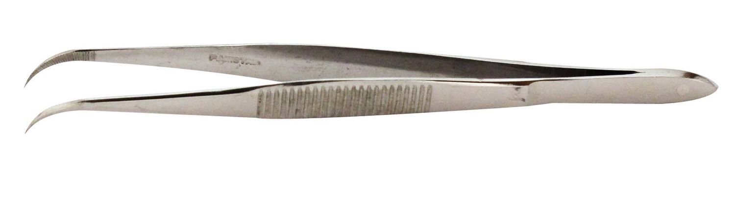 SE 4.5&quot; Curved Splinter Tweezers - 519TW-P