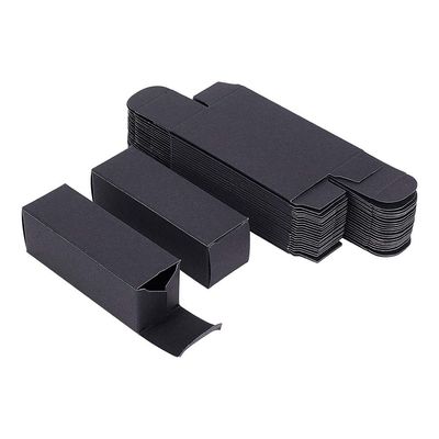 BENECREAT 50 Pack 3.4x1x1 inch Black Kraft Paper Lipstick Box Lip Balm Kraft Box for Birthday Festival, Wedding Valentine&#39;s Day, Festival Gift Packaging