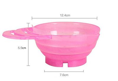 3PCS Plastic Hair Dye Tint Bowl Professional Beauty Salon Hairdresser Coloring Bowl DIY Hair Essence Treatment Special Bowl of Hair Oil Salon Dedicated Dyeing Tools Color Random
