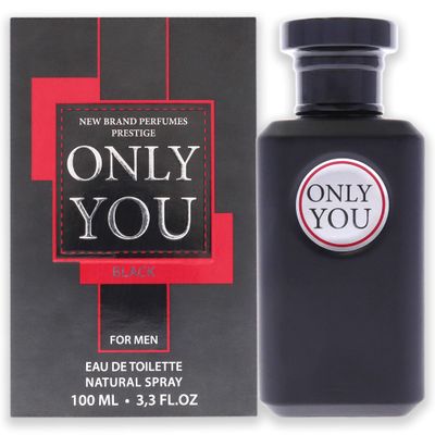 New Brand Perfumes Only You Black EDT Spray Men 3.3 oz,OYOU1M